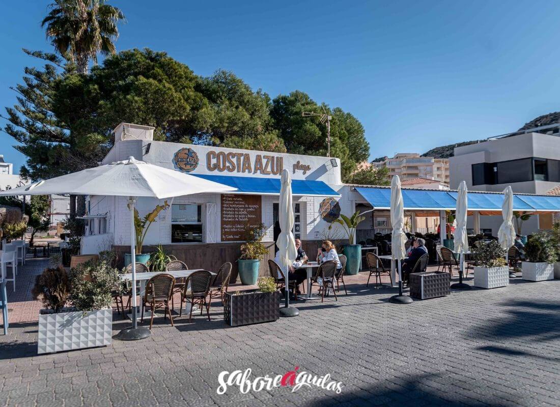 restaurante costa azul playa aguilas